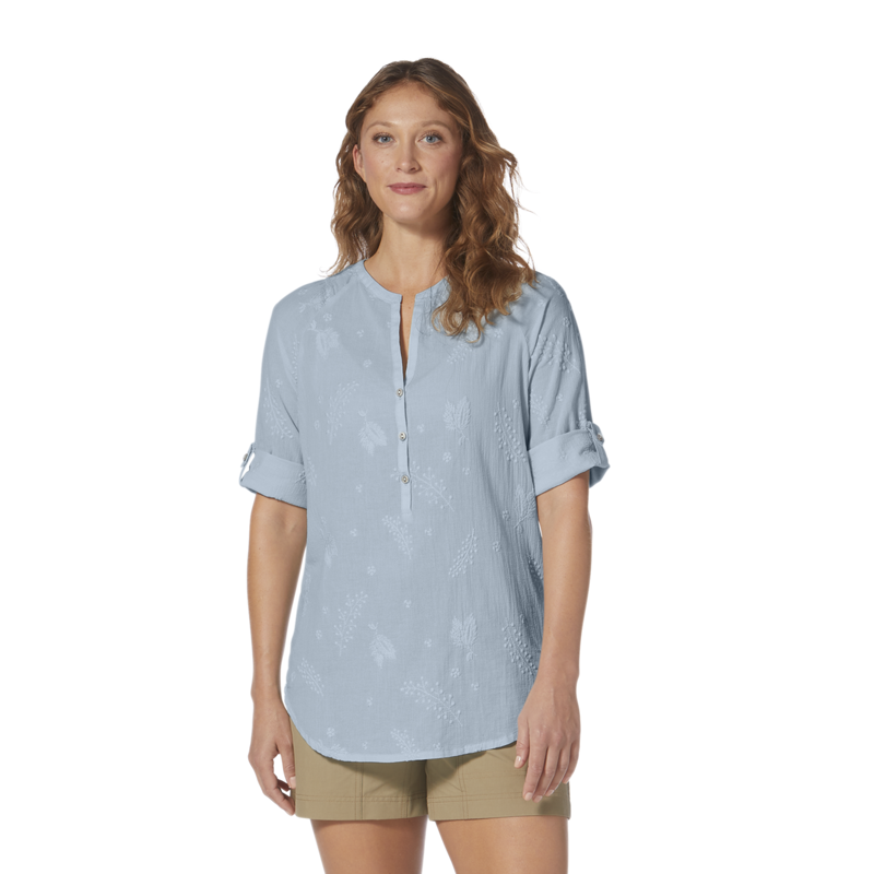 Royal Robbins Women's Oasis Tunic II 3/4 Sleeve Summer Sky-1