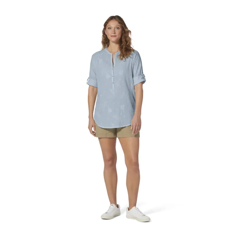 Royal Robbins Women's Oasis Tunic II 3/4 Sleeve Summer Sky-2