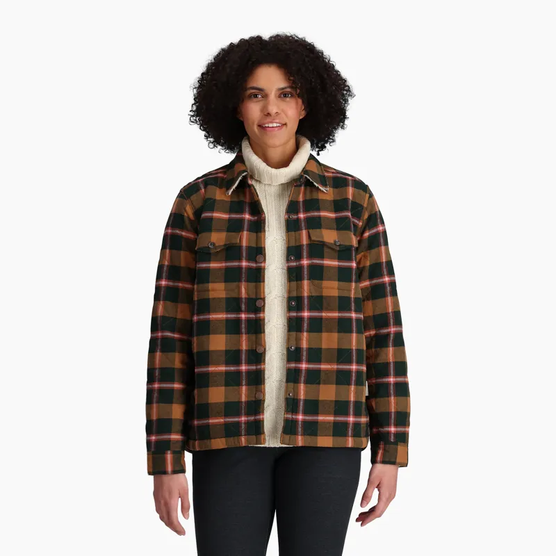 Royal Robbins Women's Snowcap Lined Flannel LS Pine Grove/Pinecrest-4