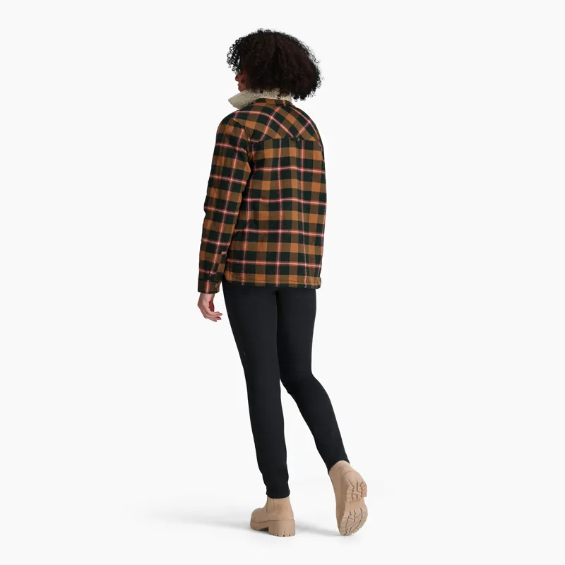 Royal Robbins Women's Snowcap Lined Flannel LS Pine Grove/Pinecrest-3
