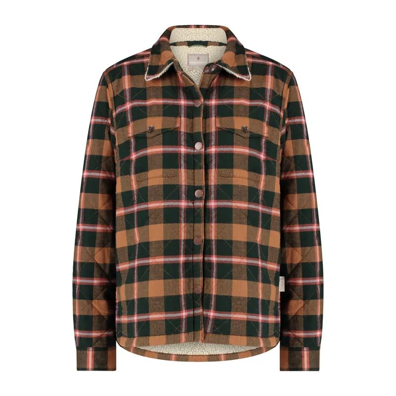 Royal Robbins Women's Snowcap Lined Flannel LS Pine Grove/Pinecrest