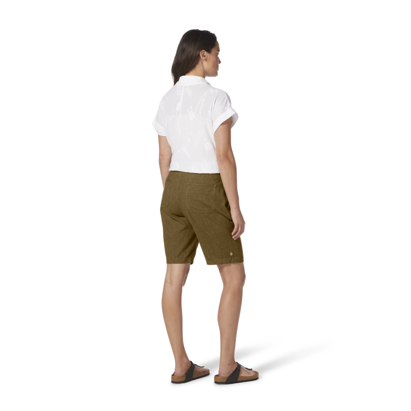 Royal Robbins Women's Hempline Tie Bermuda Shorts Coyote Brown-3