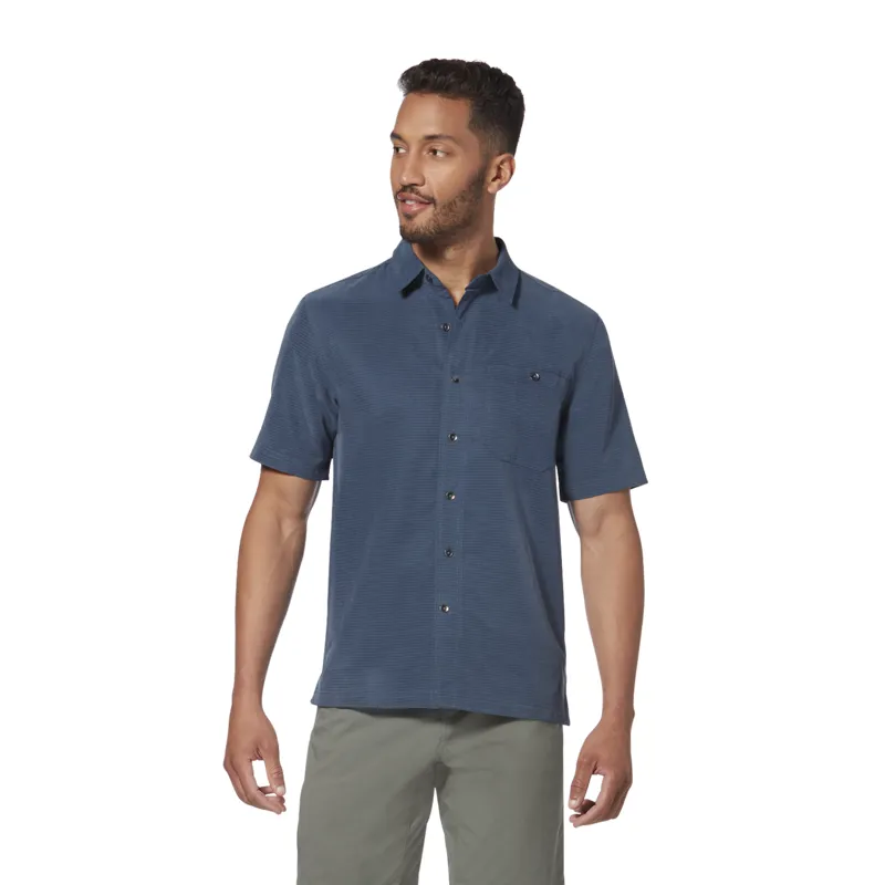 Royal Robbins Men's Mojave Pucker Dry SS Shirt Collins Blue-1