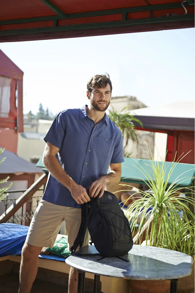 Royal Robbins Men's Mojave Pucker Dry SS Shirt Collins Blue-3