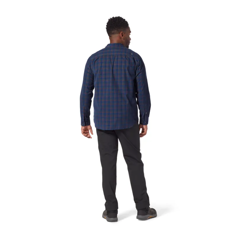 Royal Robbins Mens Covert Cord LS Shirt Fiddlehead/Salt Point Plaid-3