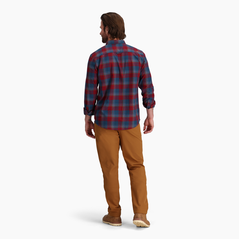 Royal Robbins Men's Lieback Cotton Flannel LS Syrah/Timbercove-4