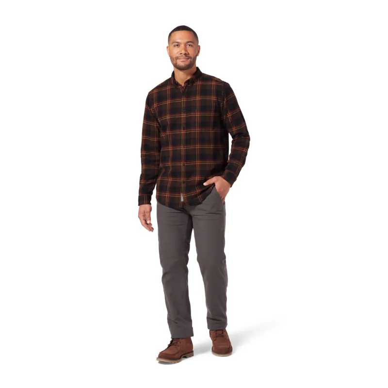 Royal Robbins Mens Lieback Flannel LS Shirt Java/Timber Cove Plaid-2