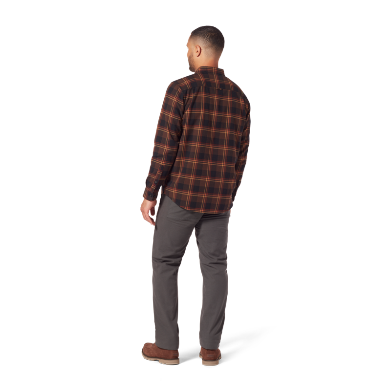 Royal Robbins Mens Lieback Flannel LS Shirt Java/Timber Cove Plaid-3