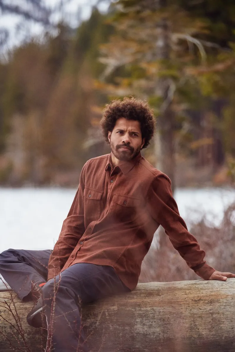 Royal Robbins Mens Bristol Cotton Twill LS Shirt Pewter-3