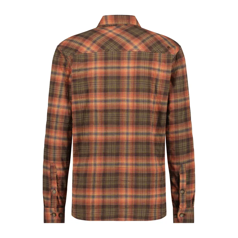 Royal Robbins Men's Snowcap Lined Flannel LS Java/Rush Creek Pld-1