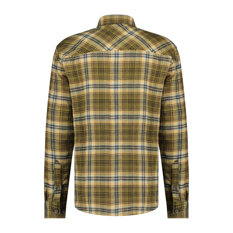 Royal Robbins Men's Snowcap Lined Flannel LS Dark Olive/Rush Creek Pld-1