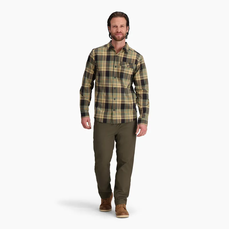 Royal Robbins Men's Westland Plaid LS Shirt Jet Black/Dobson Plaid-4