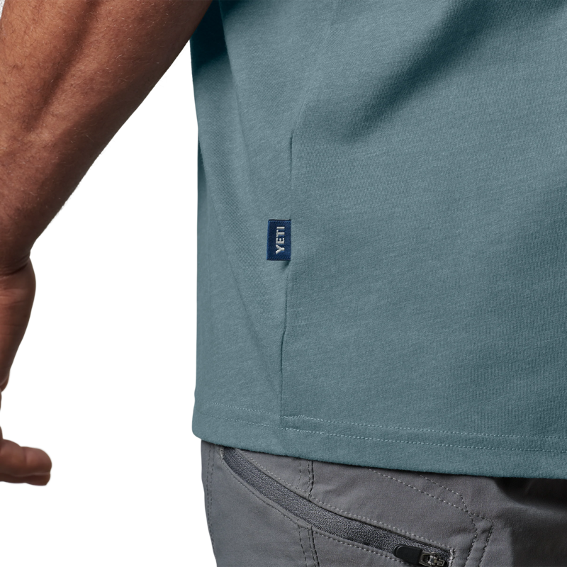 YETI Mens Logo Badge T-Shirt Indigo-3