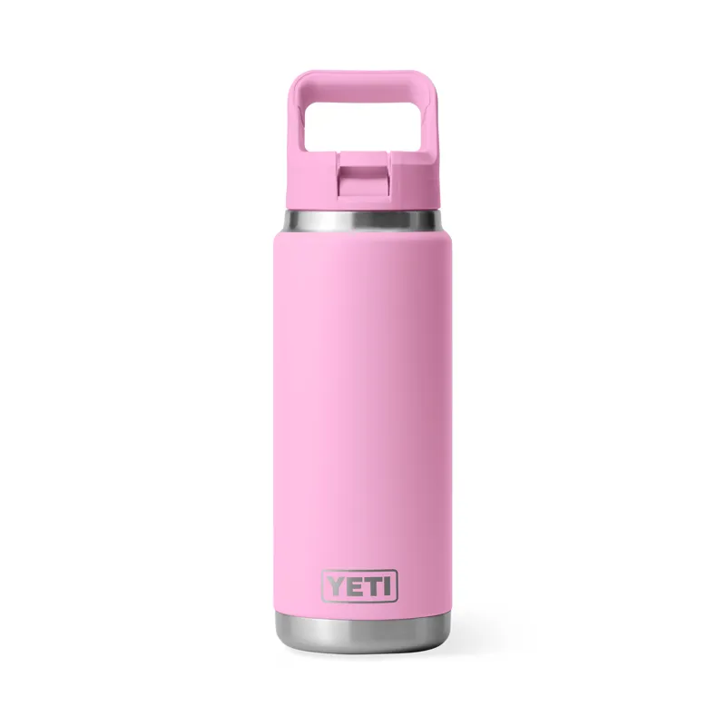 YETI Rambler 26 Oz Straw Bottle Power Pink