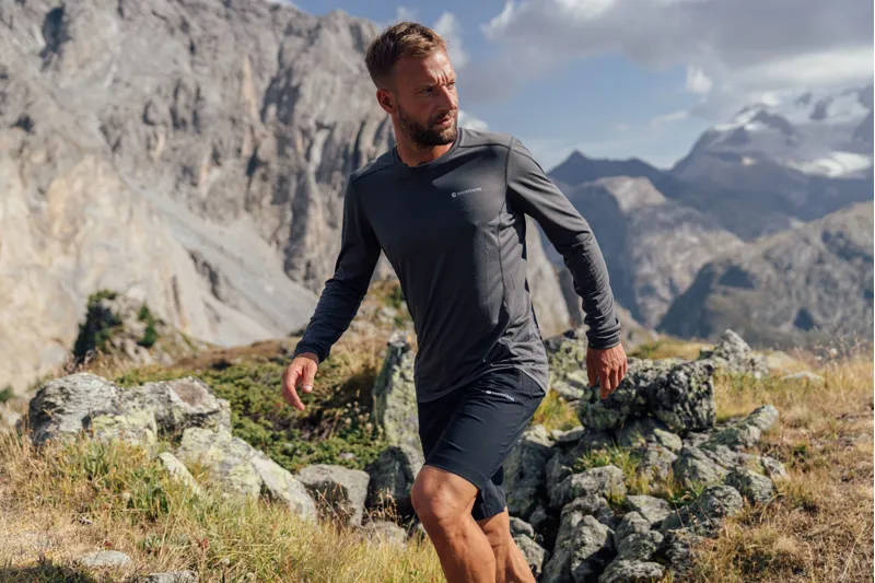 Montane Mens Dart Lite LS T-Shirt Electric Blue-5