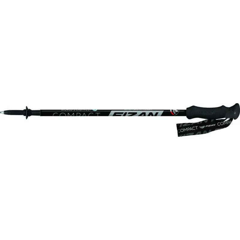 Fizan Compact Black Trekking Poles Pair