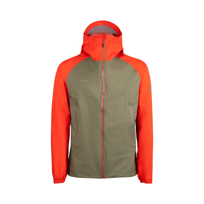 Mammut Mens Masao Light Hooded Jacket Tin Spicy