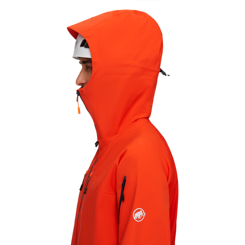 Mammut Mens Taiss Pro HS Hooded Jacket Hot Red-4