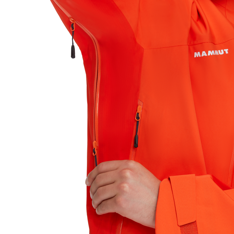 Mammut Mens Taiss Pro HS Hooded Jacket Hot Red-5