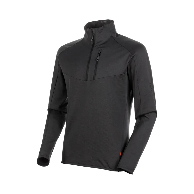 Mammut Mens Nair Half Zip Black Melange