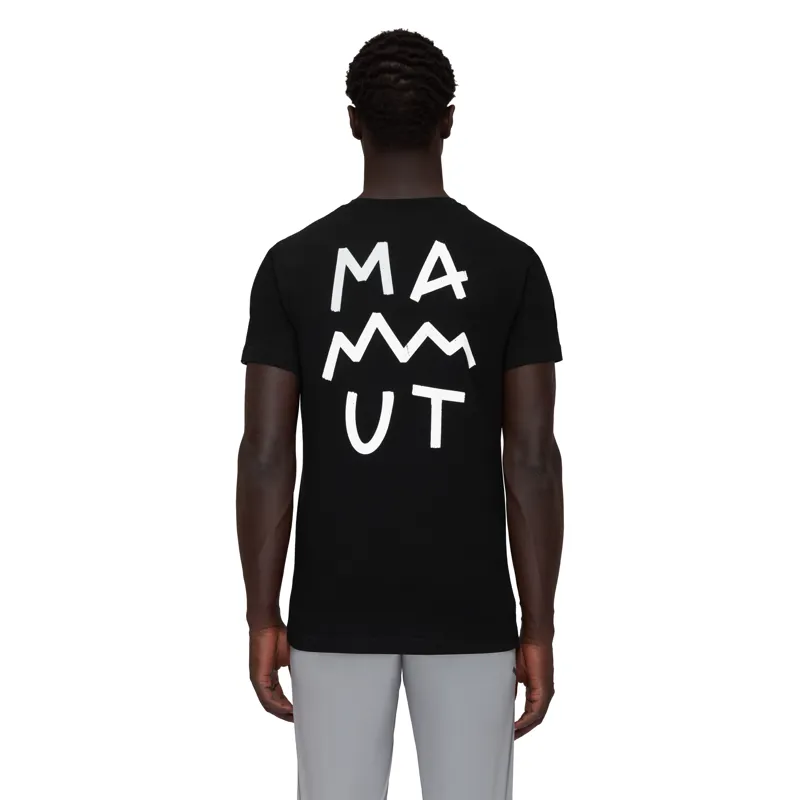 Mammut Mens Massone Lettering T-Shirt Black-4