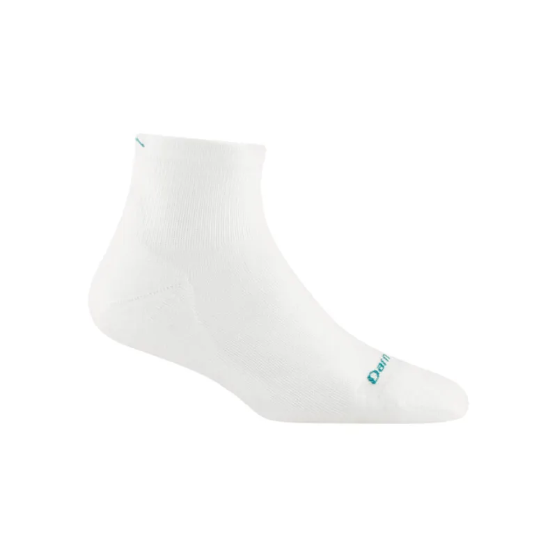 Darn Tough Womens Run 1/4 Ultra-Light Cushion White