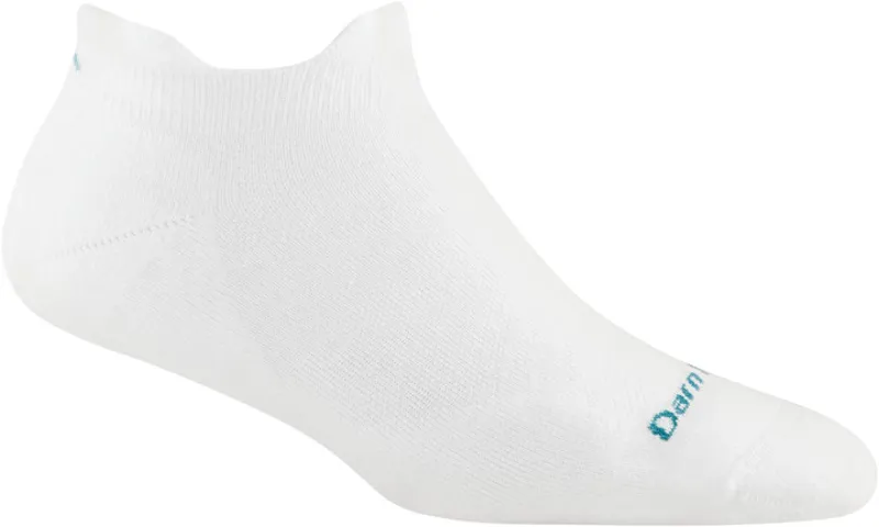 Darn Tough Run Coolmax No Show Tab Ultra-Lightweight Cushion White