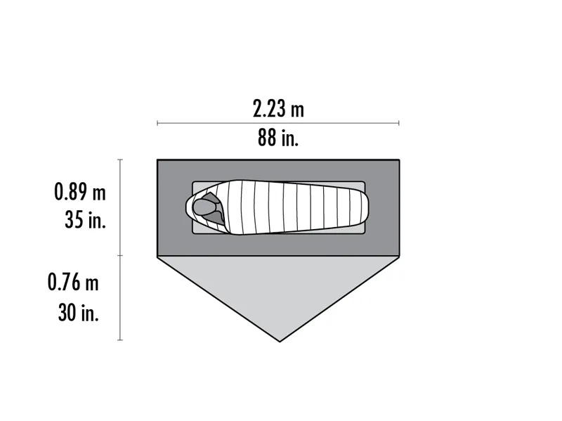 MSR Zoic 1 Person Tent Grey-4
