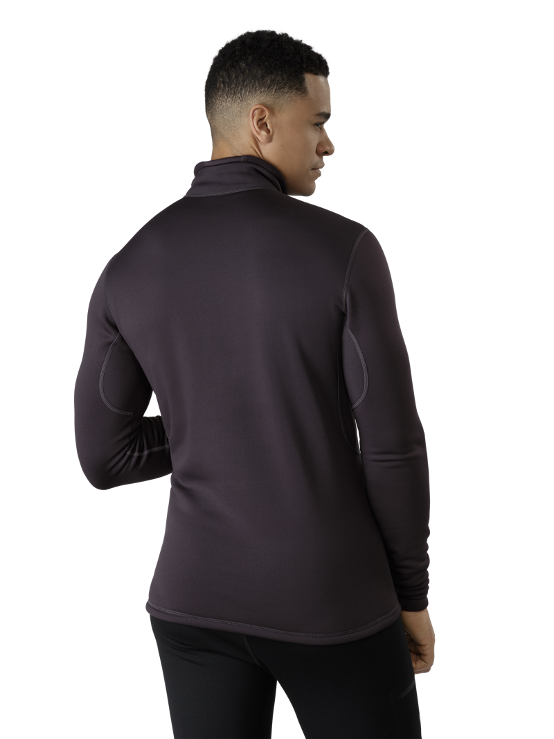 Arcteryx Mens Rho AR Zip Neck Black-2