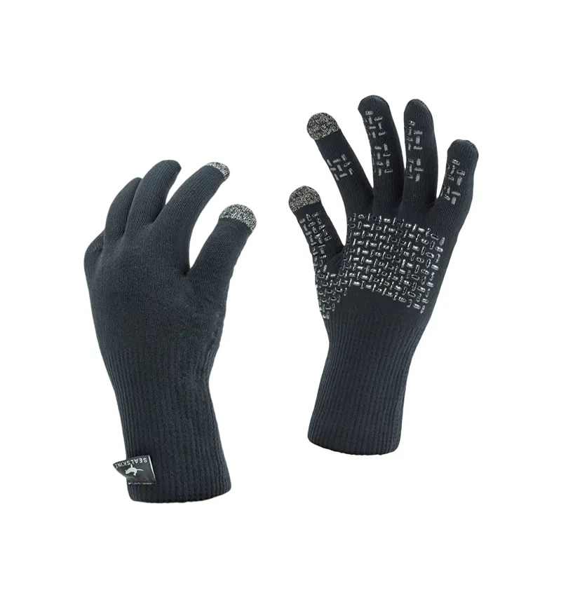 SealSkinz Ultra Grip Glove Black/Grey