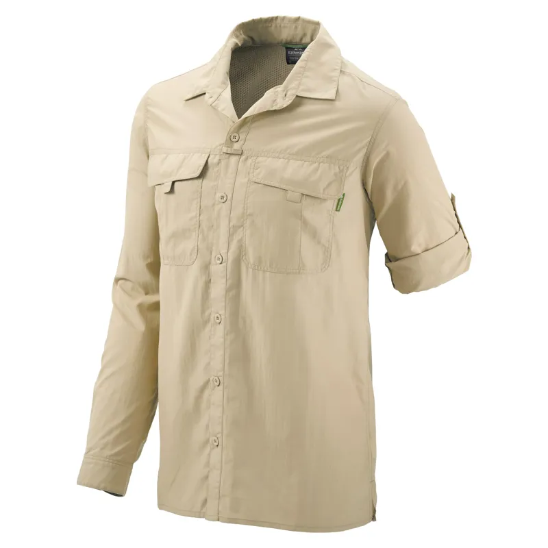 Kathmandu Womens Kangsar buzzGUARD Travel Shirt Honey-2