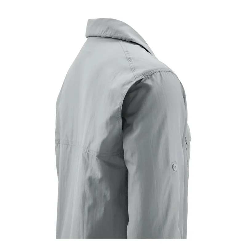 Kathmandu Mens Kangsar buzzGUARD Travel Shirt Warm Grey-3