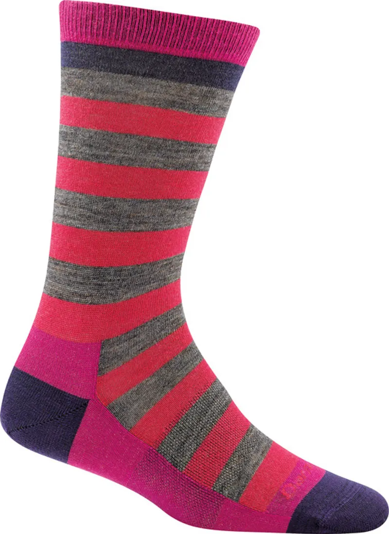Darn Tough | Womens | Good | Witch | Crew | Light | Raspberry