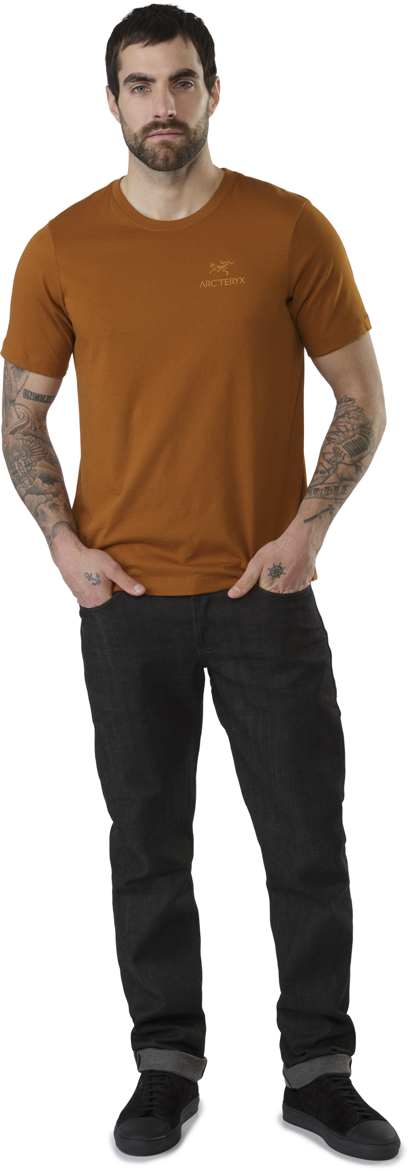 Arcteryx Mens Emblem SS T-Shirt Red Beach-1