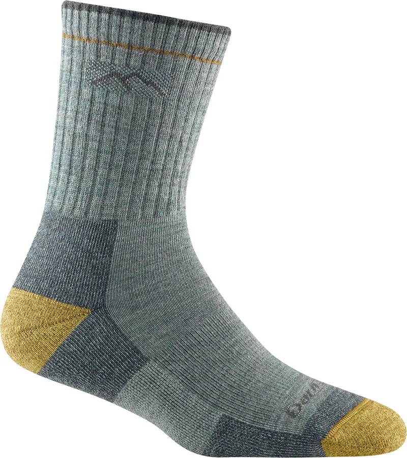 Darn Tough Womens Hiker Micro Crew Mid Cushion Hiking Socks Sage