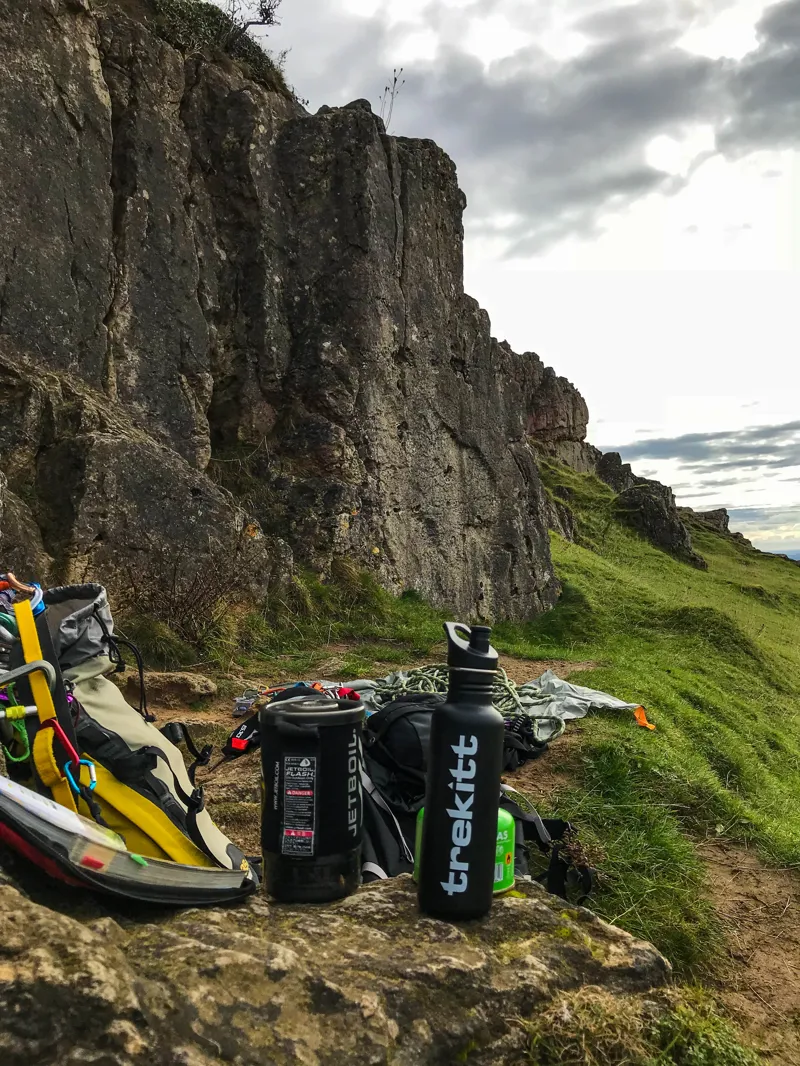 Klean Kanteen Trekitt Water Bottle Matt Black-5