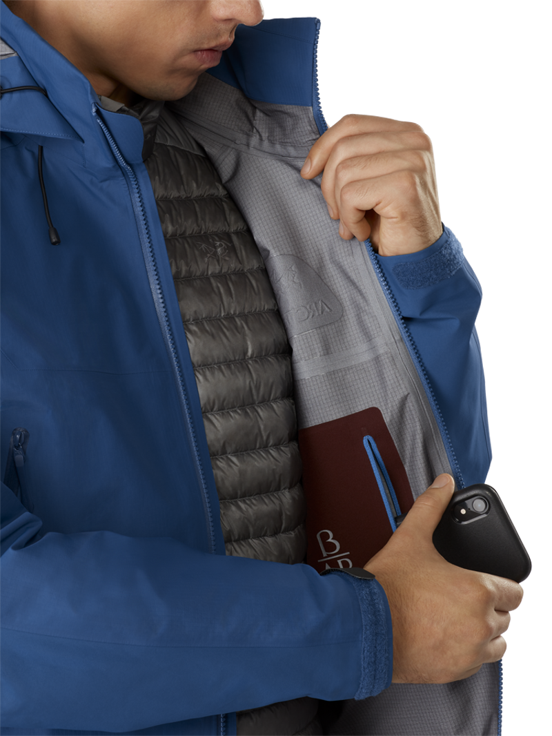 Arcteryx Mens Beta AR Jacket Cobalt Sun-6
