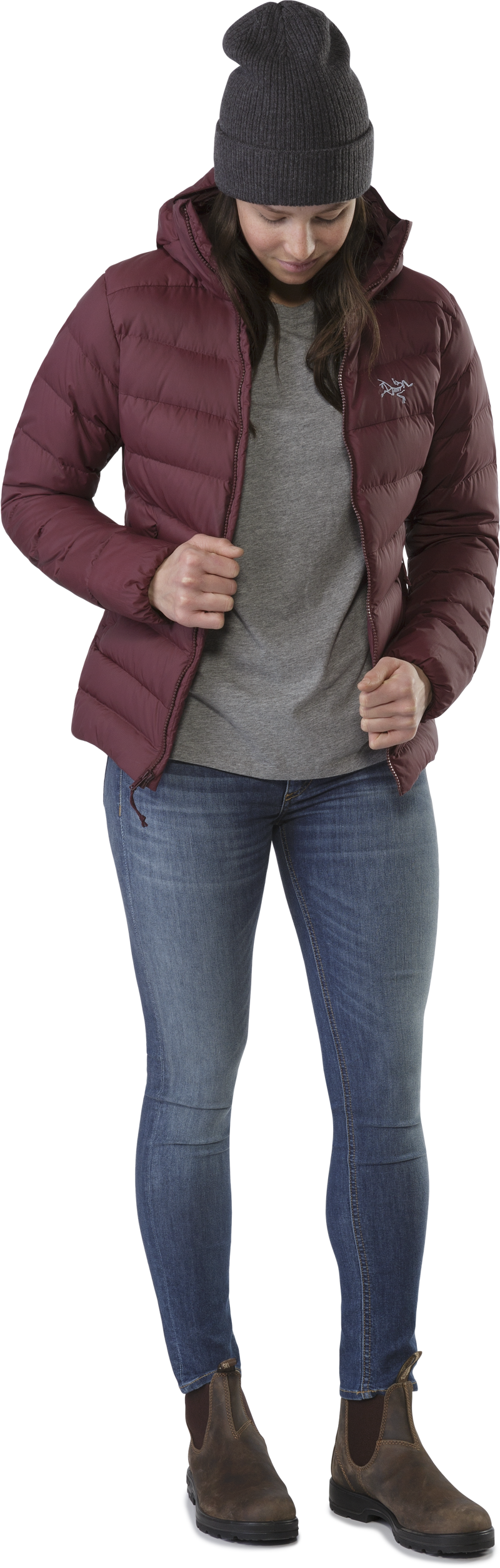 Arcteryx Womens Thorium AR Hoody Crimson-1