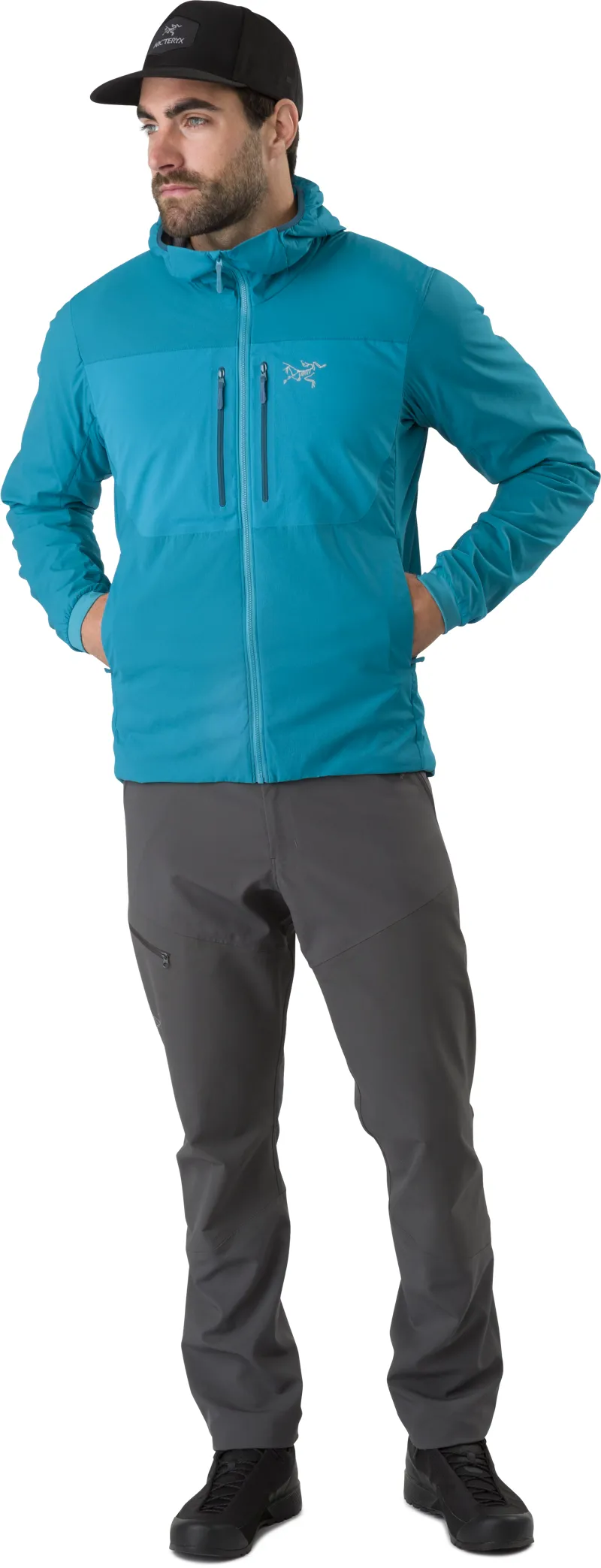 Arcteryx Mens Proton FL Hoody Black-1