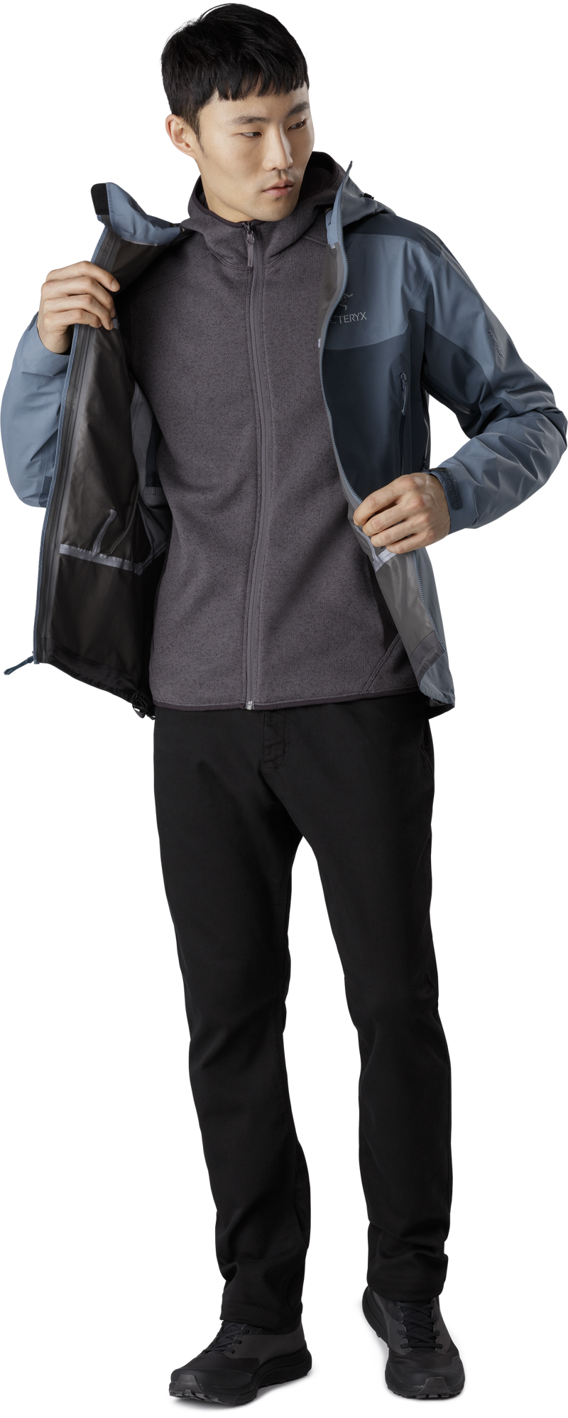 Arcteryx Mens Covert Hoody Black Heather-5