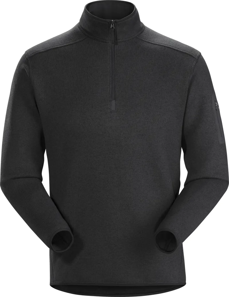 Arcteryx Mens Covert 1/2 Zip Black Heather