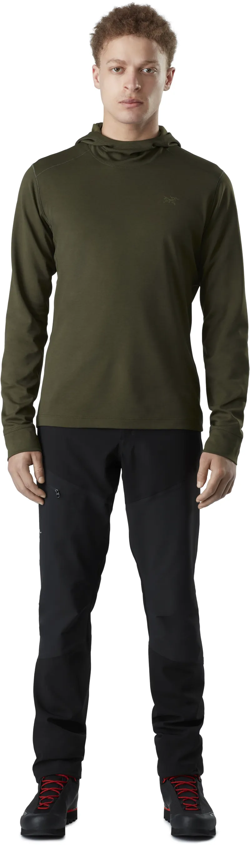 Arcteryx Mens Motus AR Hoody Black Heather-1