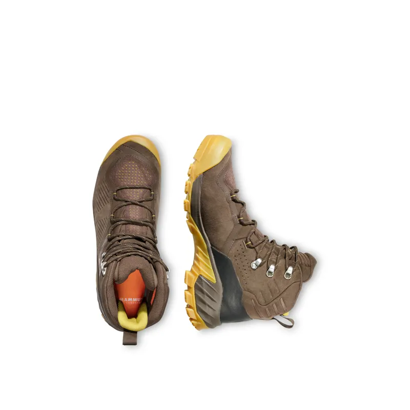 Mammut Mens Sapuen GTX High Hiking Boots Wren/Amber Green-1