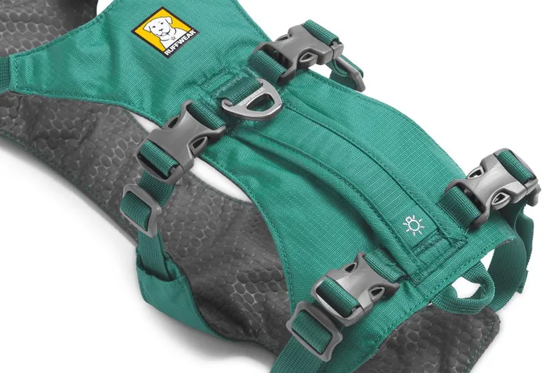 Ruffwear Flagline Dog Harness With Handle Meltwater Teal-7