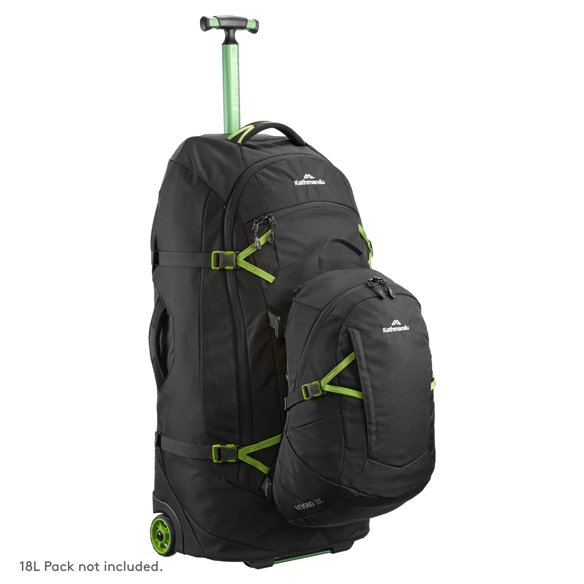 Kathmandu Hybrid Trolley 70L Black