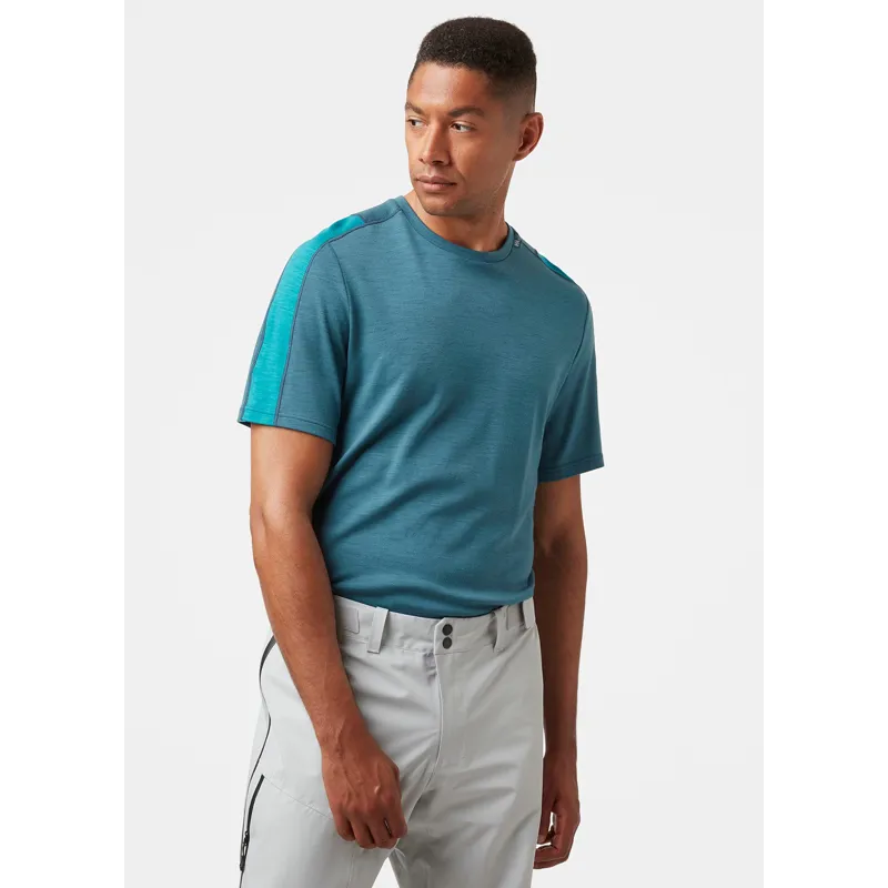 Helly Hansen Mens Lifa Merino Lightweight T-Shirt North Teal-2