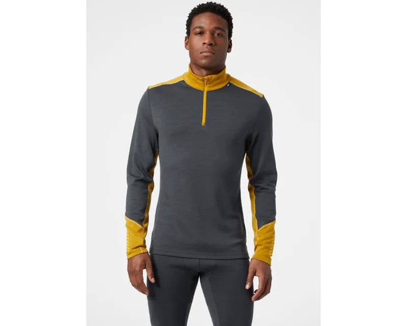 Helly Hansen Men's Lifa Merino Midweight 1/2 Zip Slate-1