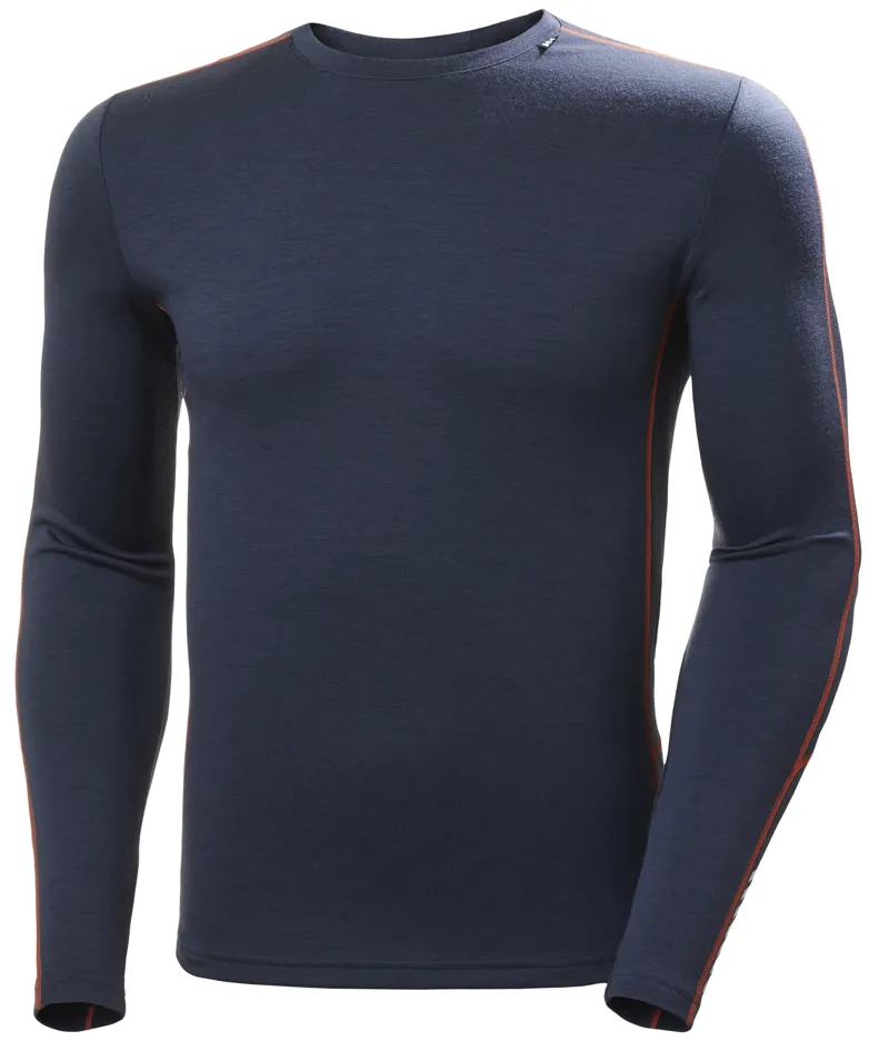Helly Hansen Mens Lifa Merino Lightweight Crew Slate