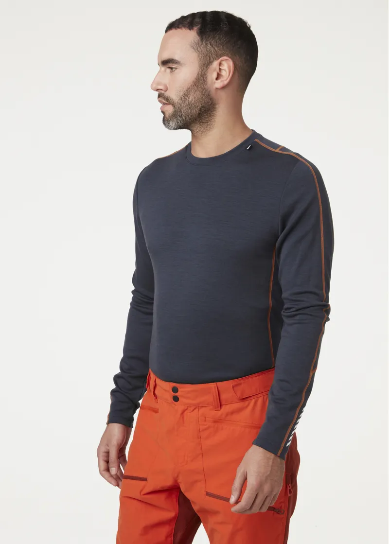 Helly Hansen Mens Lifa Merino Lightweight Crew Slate-4