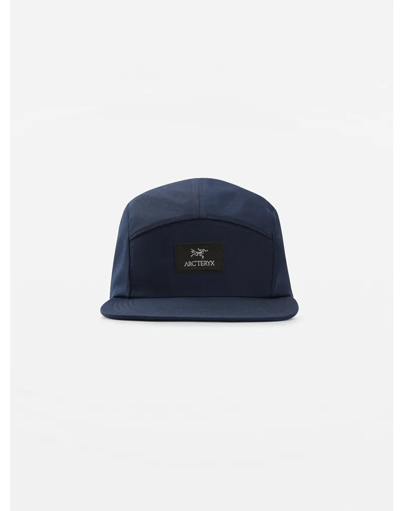 Arcteryx 5 Panel Label Hat Black Sapphire-1